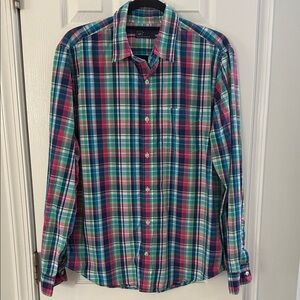 GAP Men's Multicolor Plaid Button Down Shirt